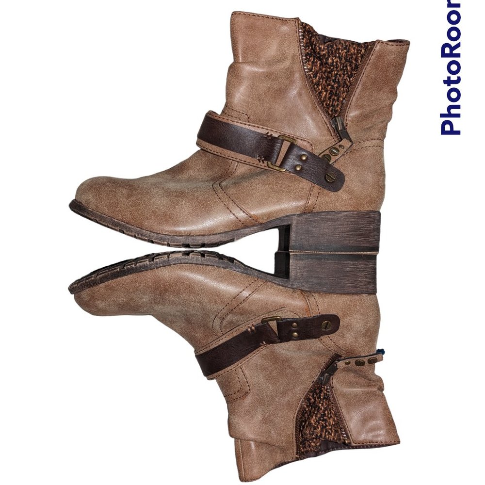 Women's Smarty booties, tan, size 10M